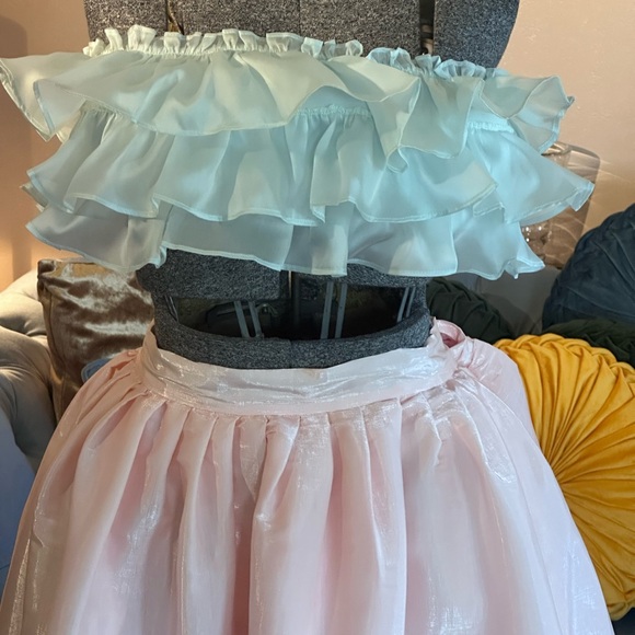 Selkie Bandeau Ruffled Top in the color teardrop.. Summer is here! - Picture 8 of 10